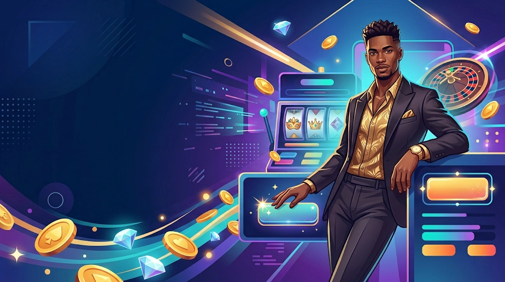Spieltische und Kroupiers im eleganten Bereich von Spinformula Casino Deutschland.